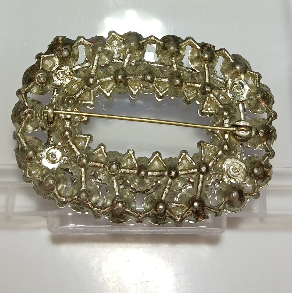 Vintage Rhinestone Brooch Pin - Picture 4 of 4